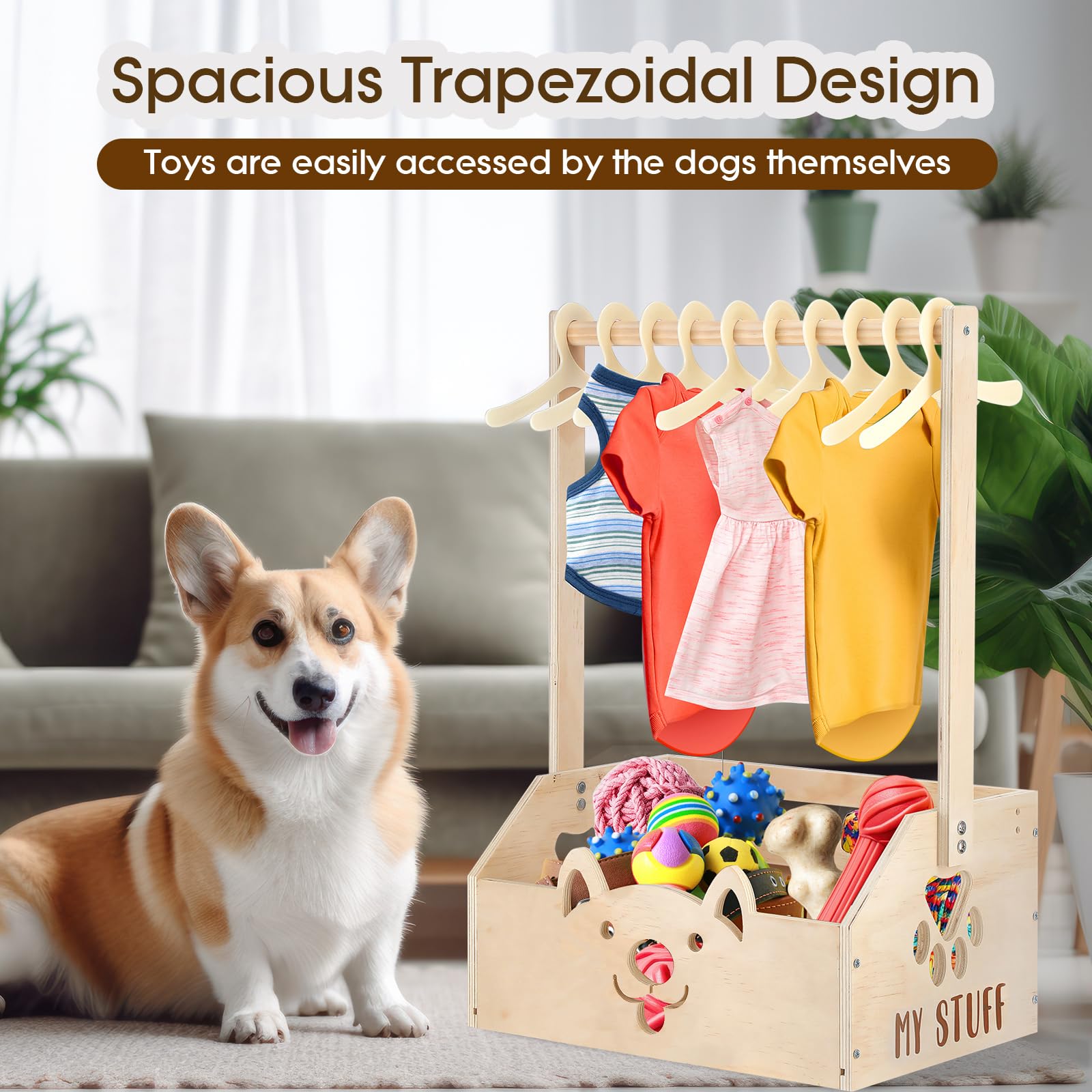 Chunful wood surface is smooth and easy to wipe for hygiene