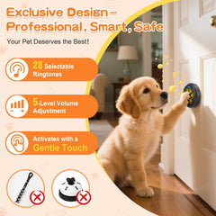 ChunHee Dog Bells 28-ringtones highlights customizable sounds for multiple dogs.