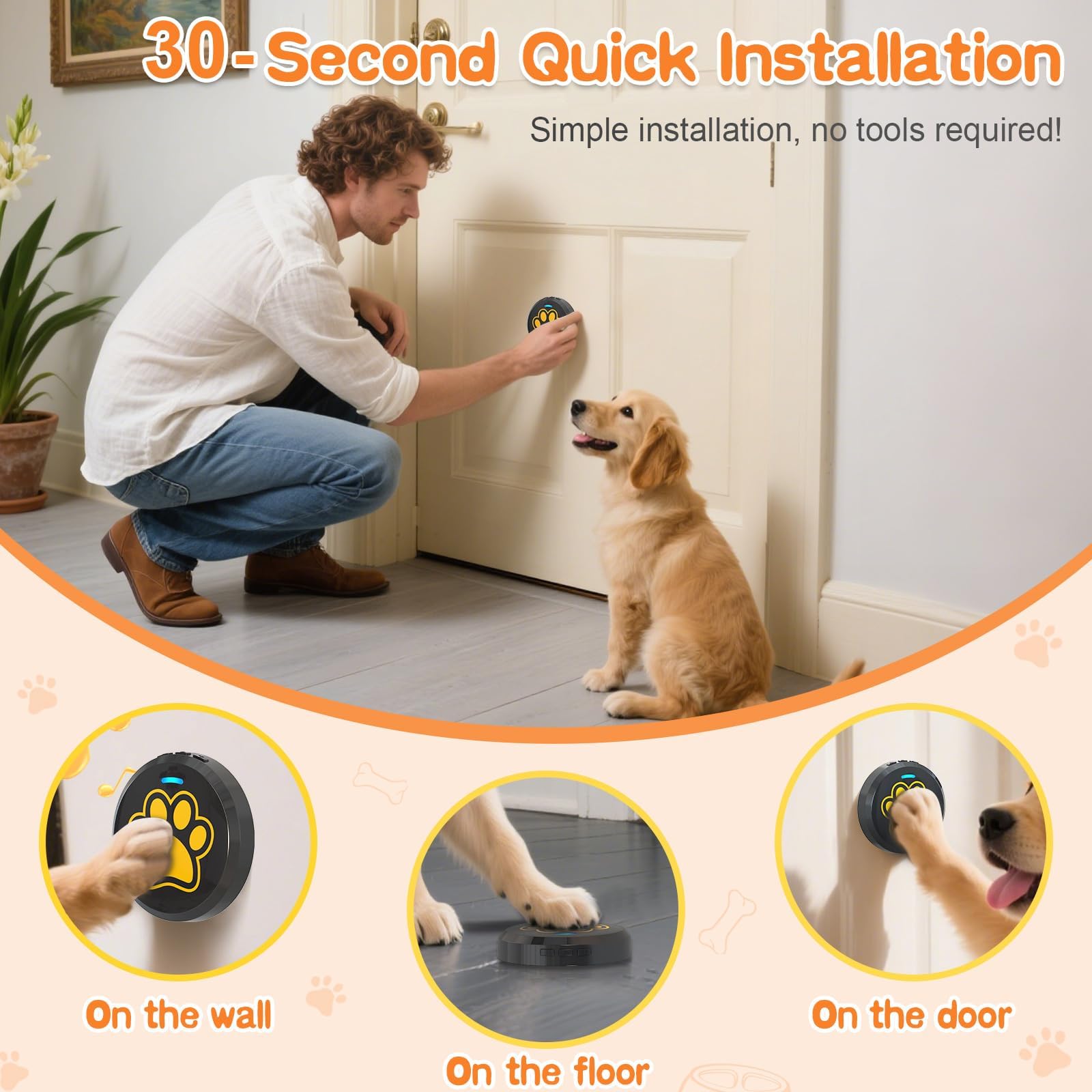 ChunHee vet-approved safety close-up emphasizes durable, safe door signaling.