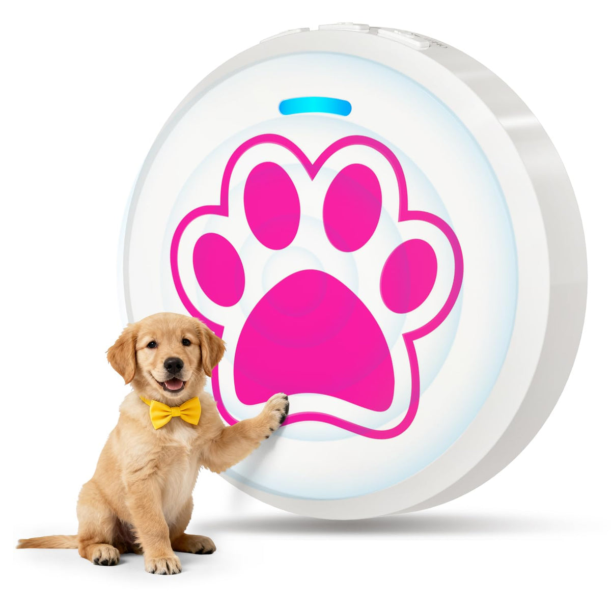 ChunHee Dog Door Bells front view showing easy potty signaling for puppies