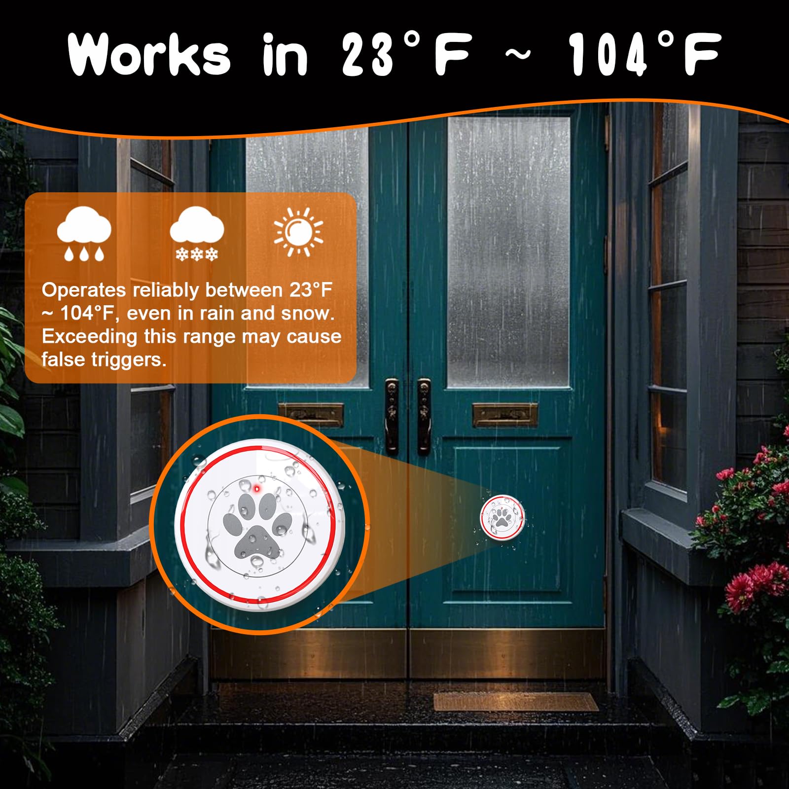 ChunHee smart dog door bell power memory preserves settings after outages.