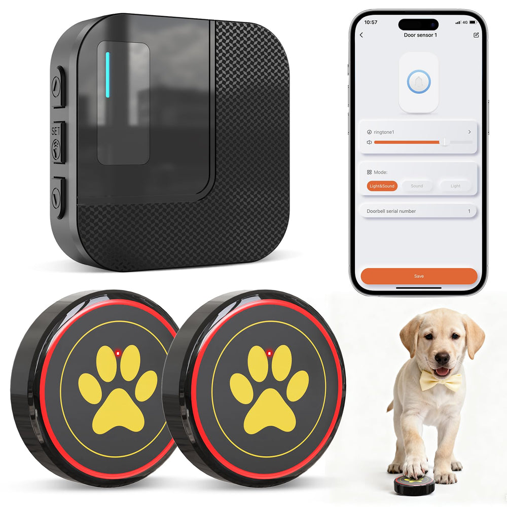 ChunHee WiFi smart dog door bell outdoor waterproof cover enables weatherproof use.