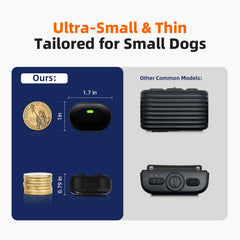 Chupolik ultra-small collar strap close-up shows adjustable breathable weave for comfort