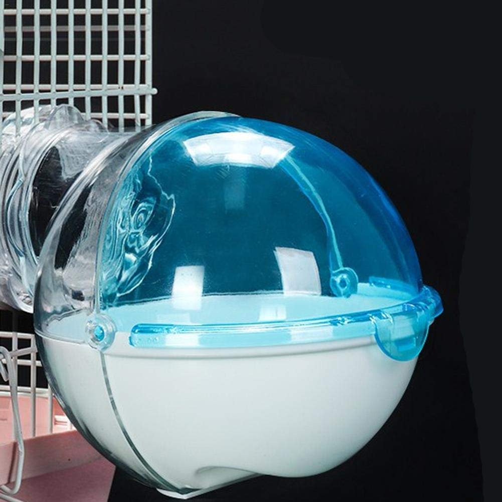 CHUQIANTONG hamster bathroom blue corner placement fits neatly beside cages
