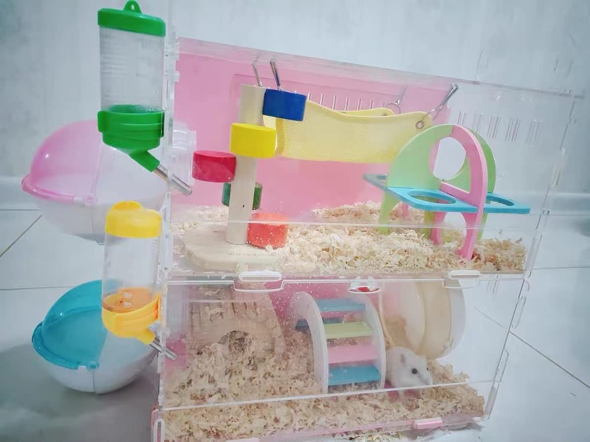 CHUQIANTONG hamster bathroom blue easy-clean design simplifies maintenance