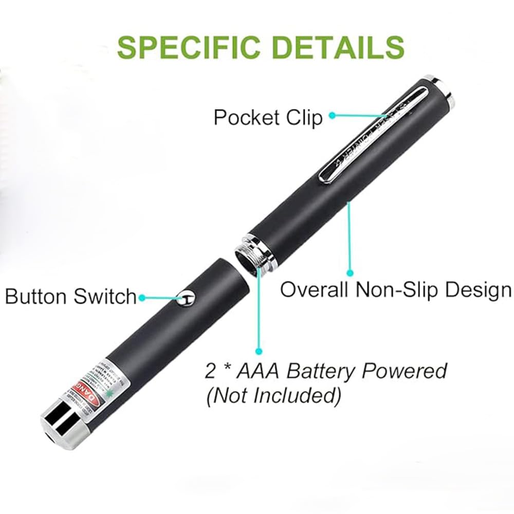 CHUQIANTONG laser pointer compact 155mm length for easy carry.