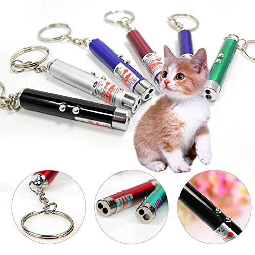 CHUQIANTONG mini red laser pointer interactive training for curious pets.