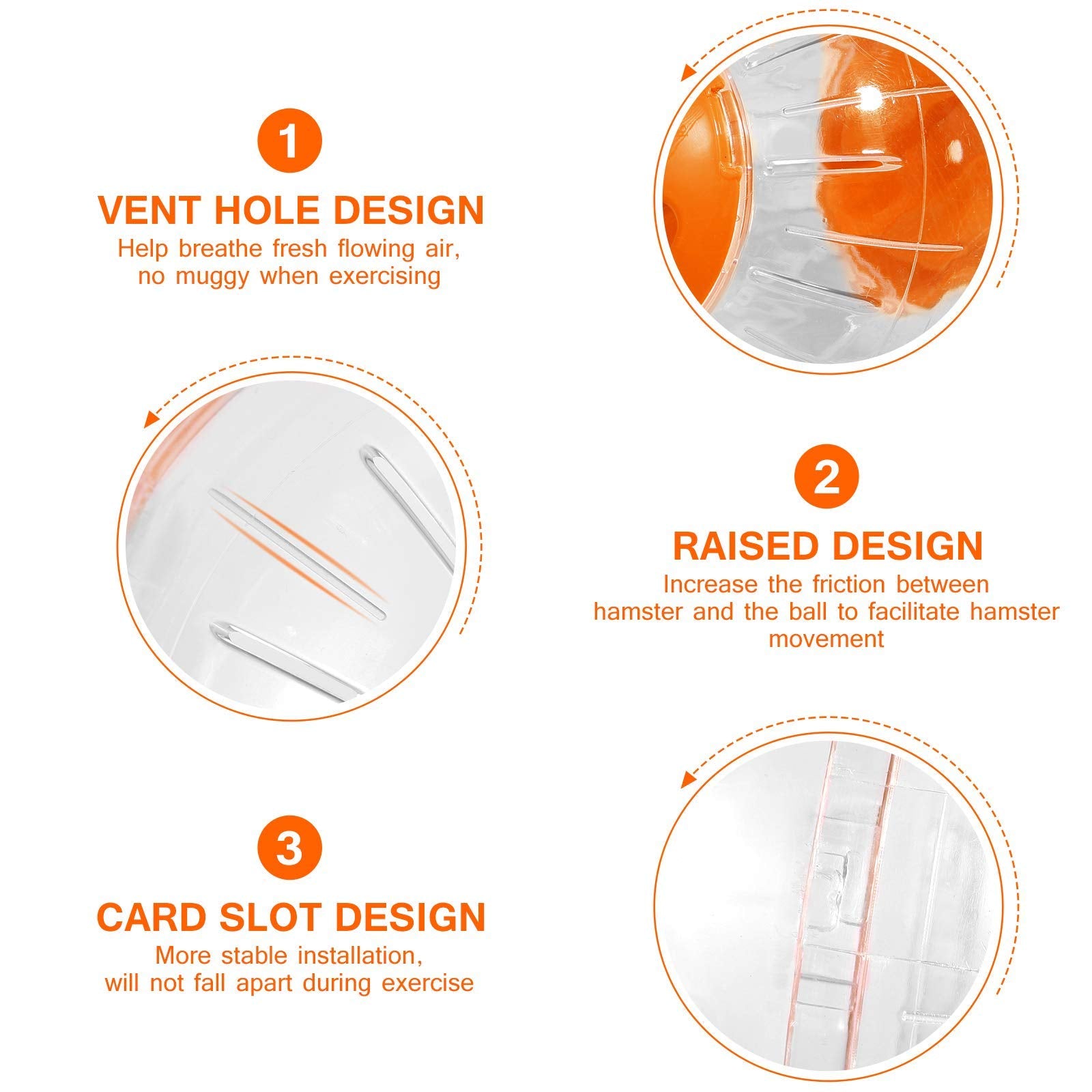 CHUQIANTONG hamster-ball-durable-plastic emphasizes tear resistance for lasting play.