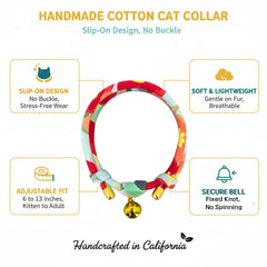 ChurroPet Aurora slip-on collar headshot shows no buckle for stress-free fitting.