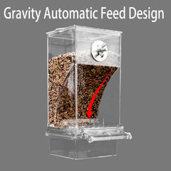 Chuyouan No Mess Bird Feeder 500g capacity demonstrates long feeding between refills