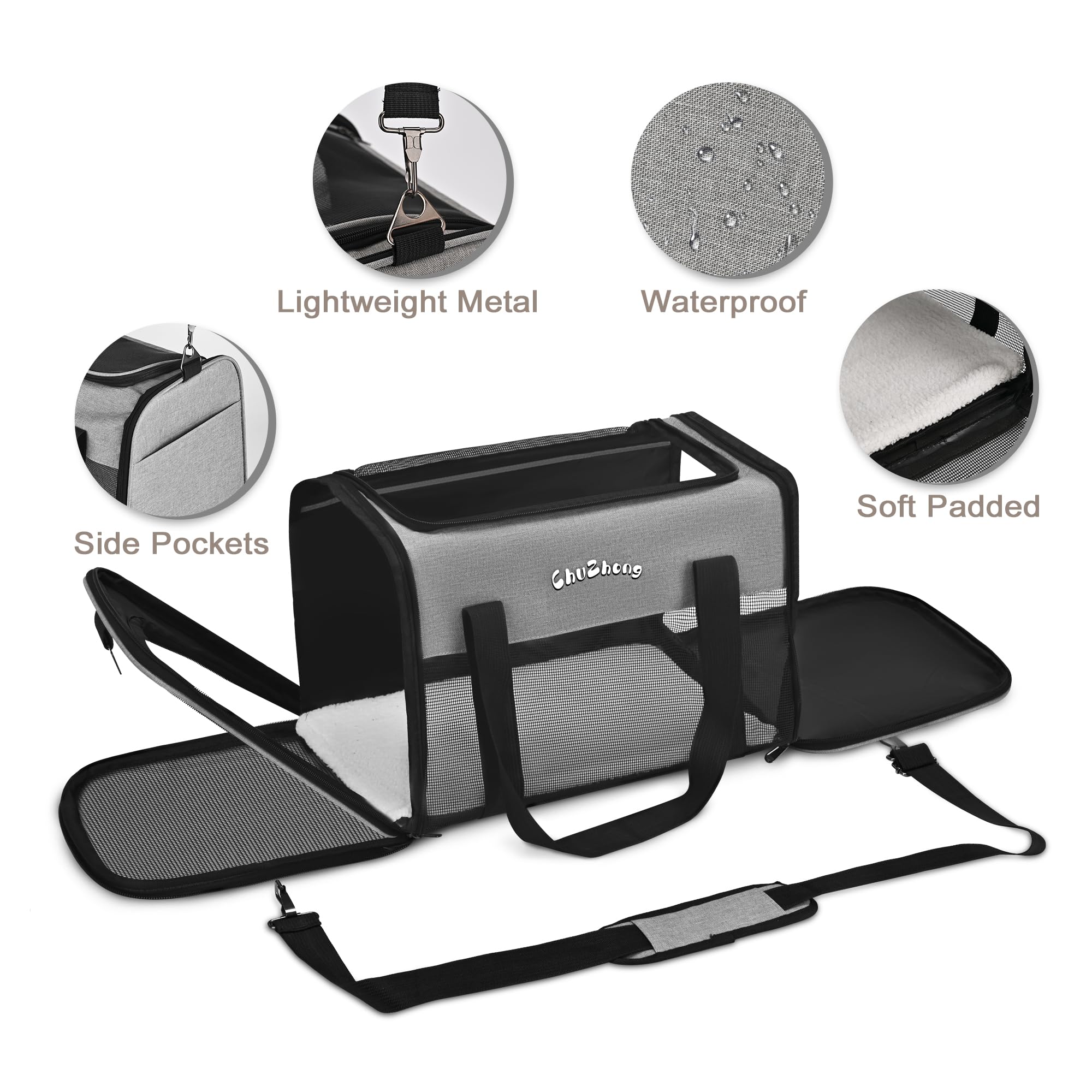 Chuzhong lightweight carrier with padded handles and strap for easy carrying.