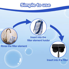 Chyodi carbon filter cartridge close-up showing activated carbon for clearer water