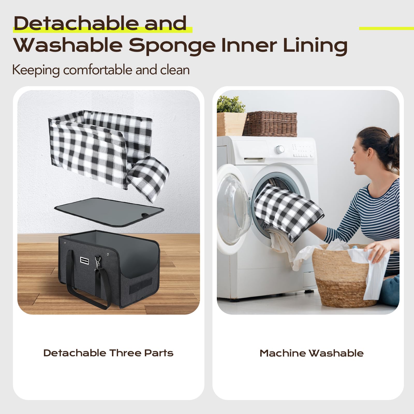 CHZUOBER soft sponge pillow provides a comfy resting spot for pets