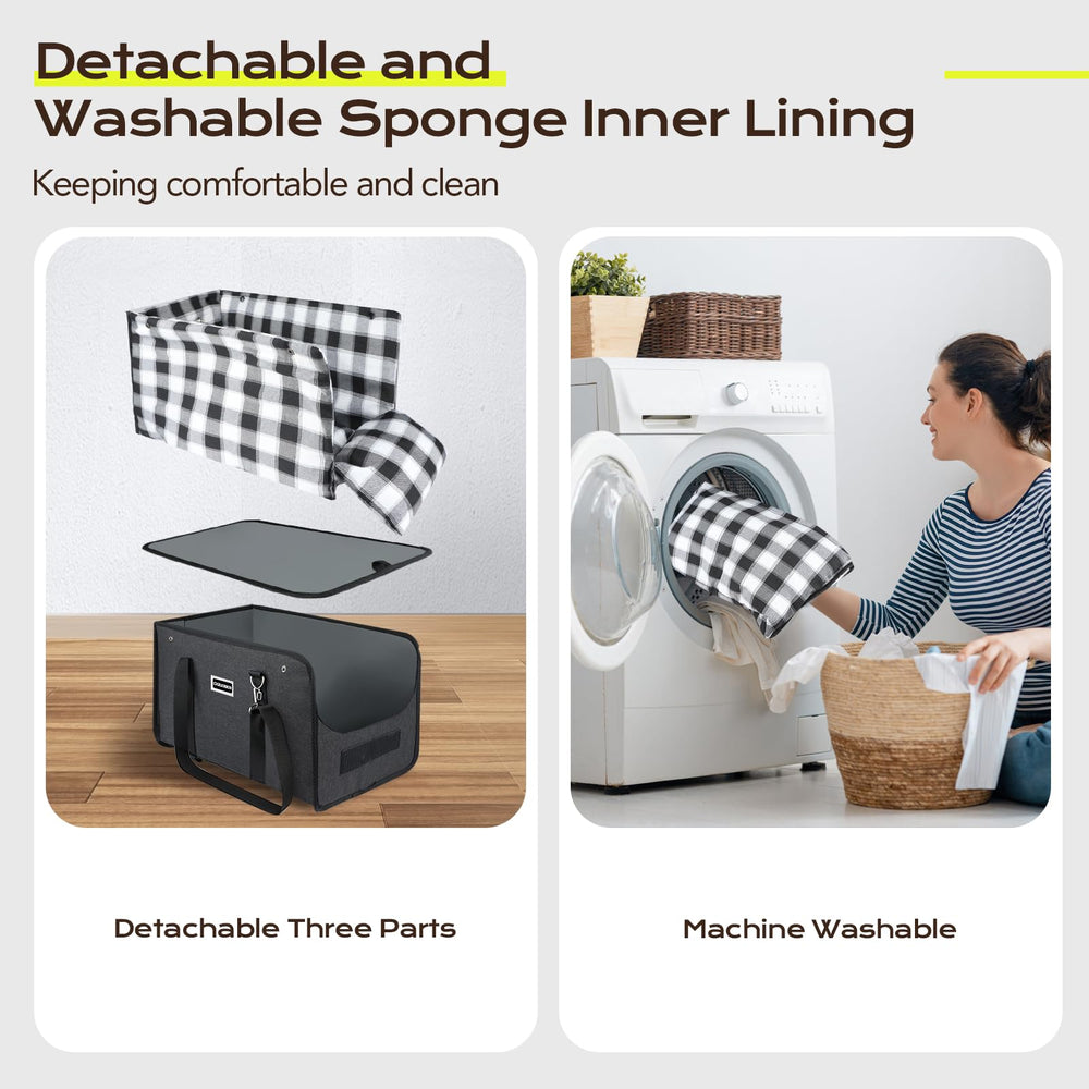 CHZUOBER soft sponge pillow provides a comfy resting spot for pets