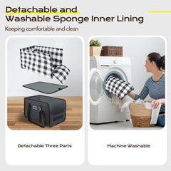 CHZUOBER soft sponge pillow provides a comfy resting spot for pets