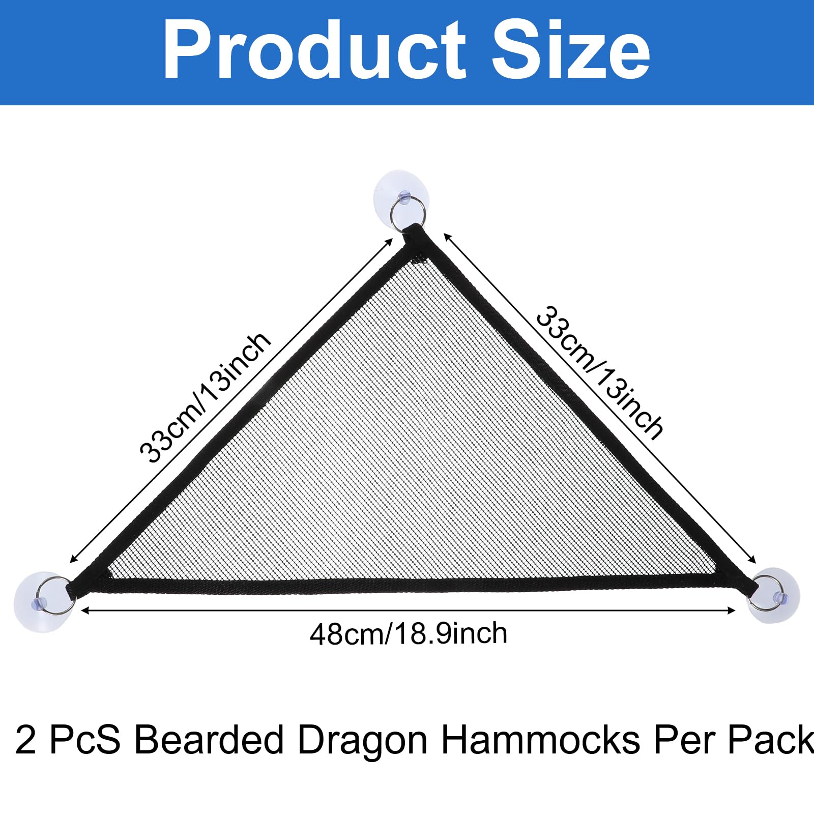 CIATBYYJ Hammock triangle with suction cups securely attaches to glass