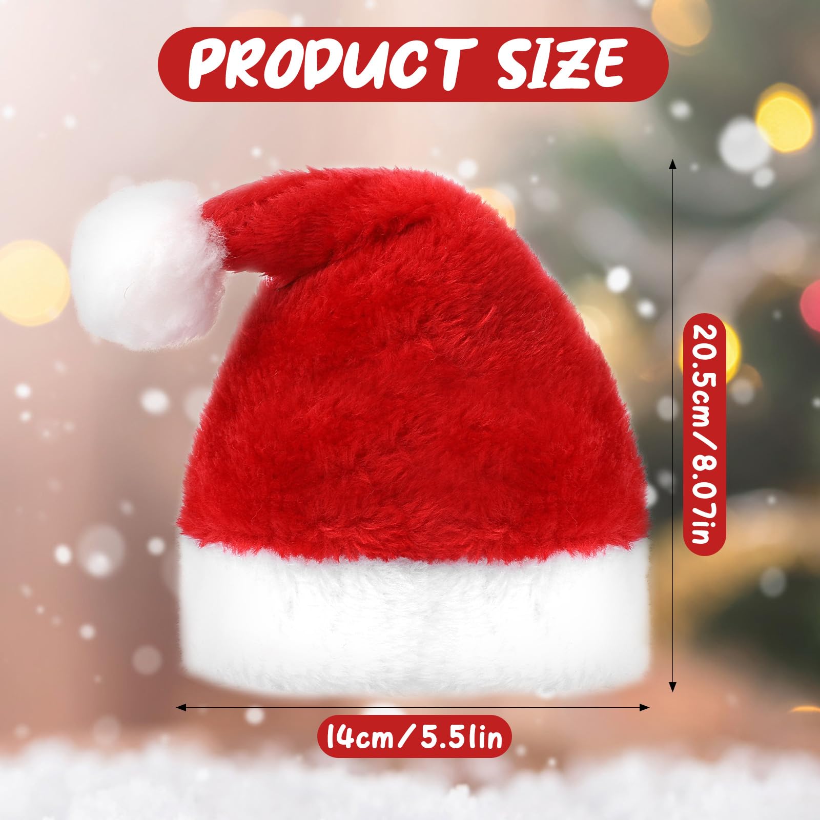 CIATBYYJ mini Santa hat on dogs adjustable strap for secure fit during play