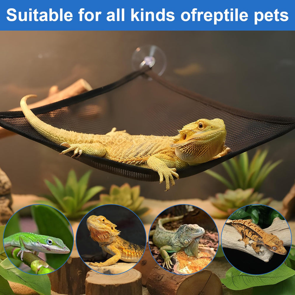 CIATBYYJ Reptile tank accessory hanging hammock enhances enrichment