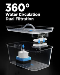 Ciays cat water fountain close-up highlights durable stainless steel finish for long-lasting use