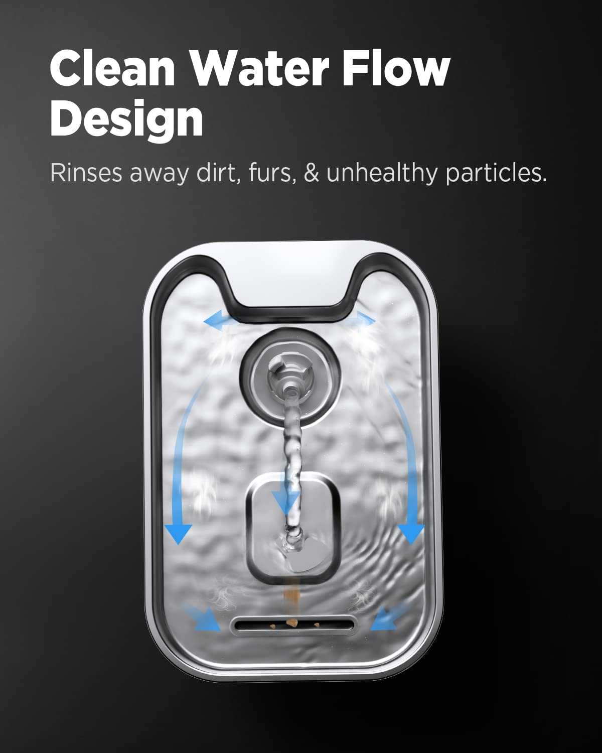 Ciays cat water fountain dishwasher-safe components simplify cleanup