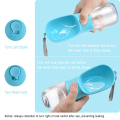 Cibaabo dog water bottle one-handed use for easy hydration on adventures