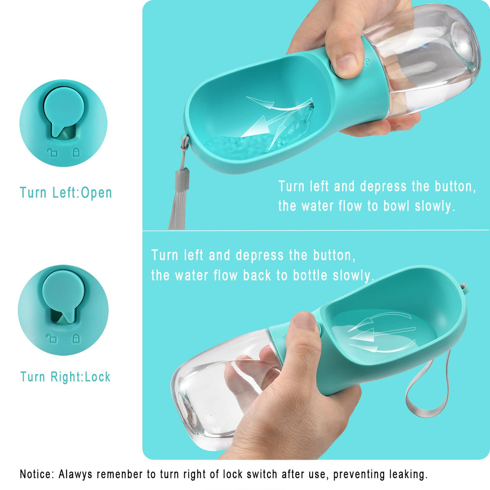 Sistema anti fugas con bloqueo seguro, ideal para paseos.