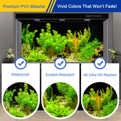 CICK SEED aquarium background fits 10-100 gallon tanks