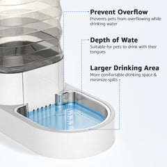Ciconira stainless steel bowl ensures durable, corrosion-resistant hydration for dogs and cats.