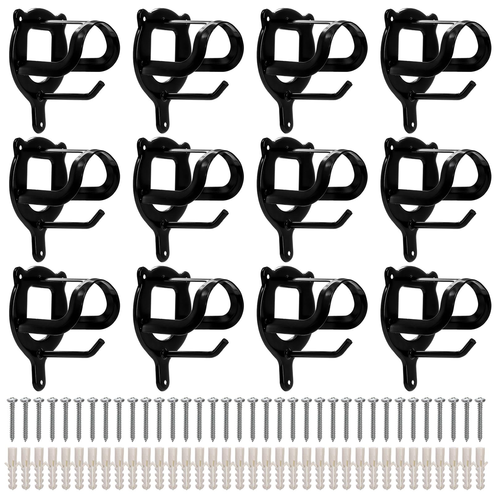 Cididu 12-counts horse bridle rack front view keeps gear organized and accessible.
