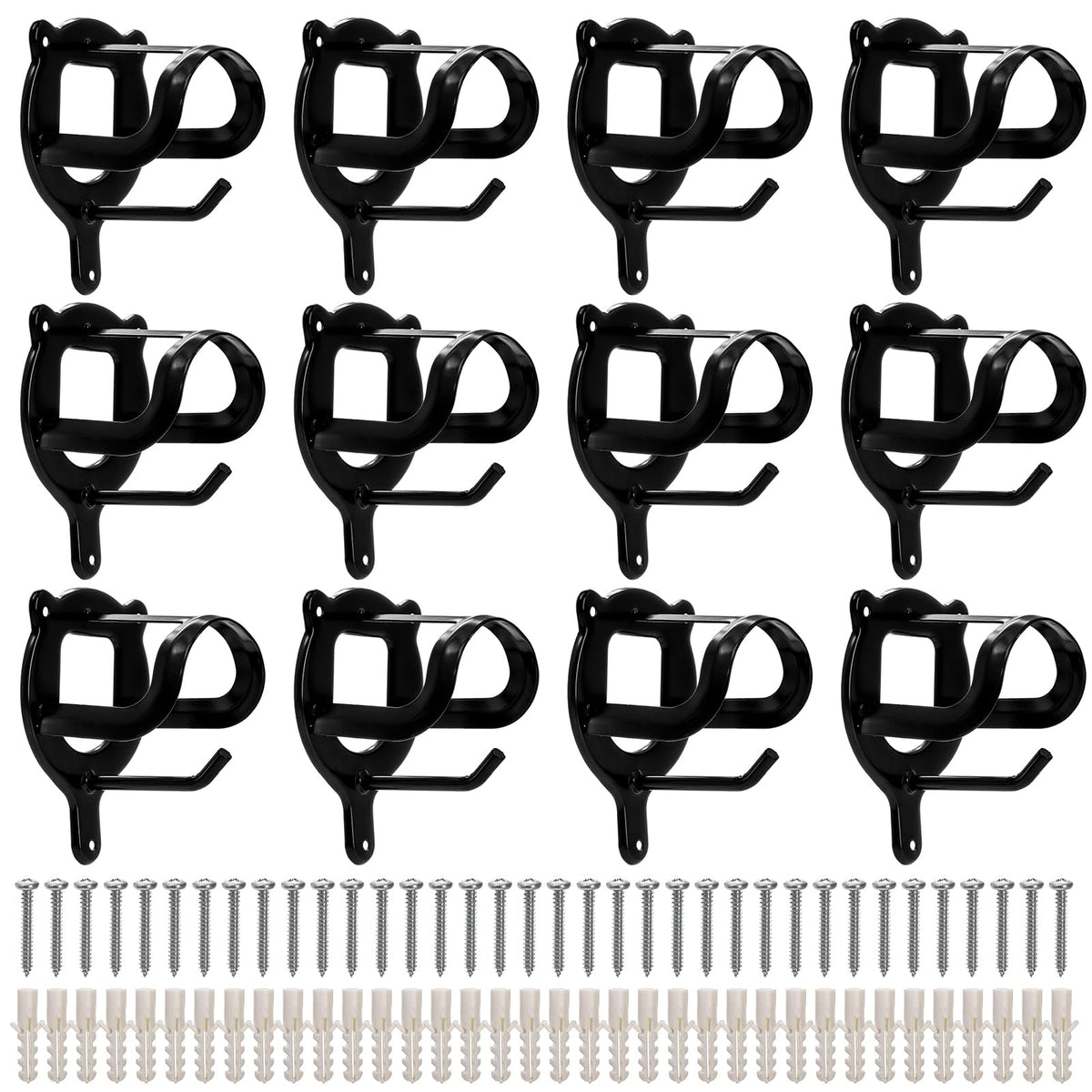 Cididu 12-counts horse bridle rack front view keeps gear organized and accessible.