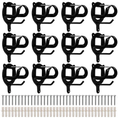 Cididu 12-counts horse bridle rack front view keeps gear organized and accessible.