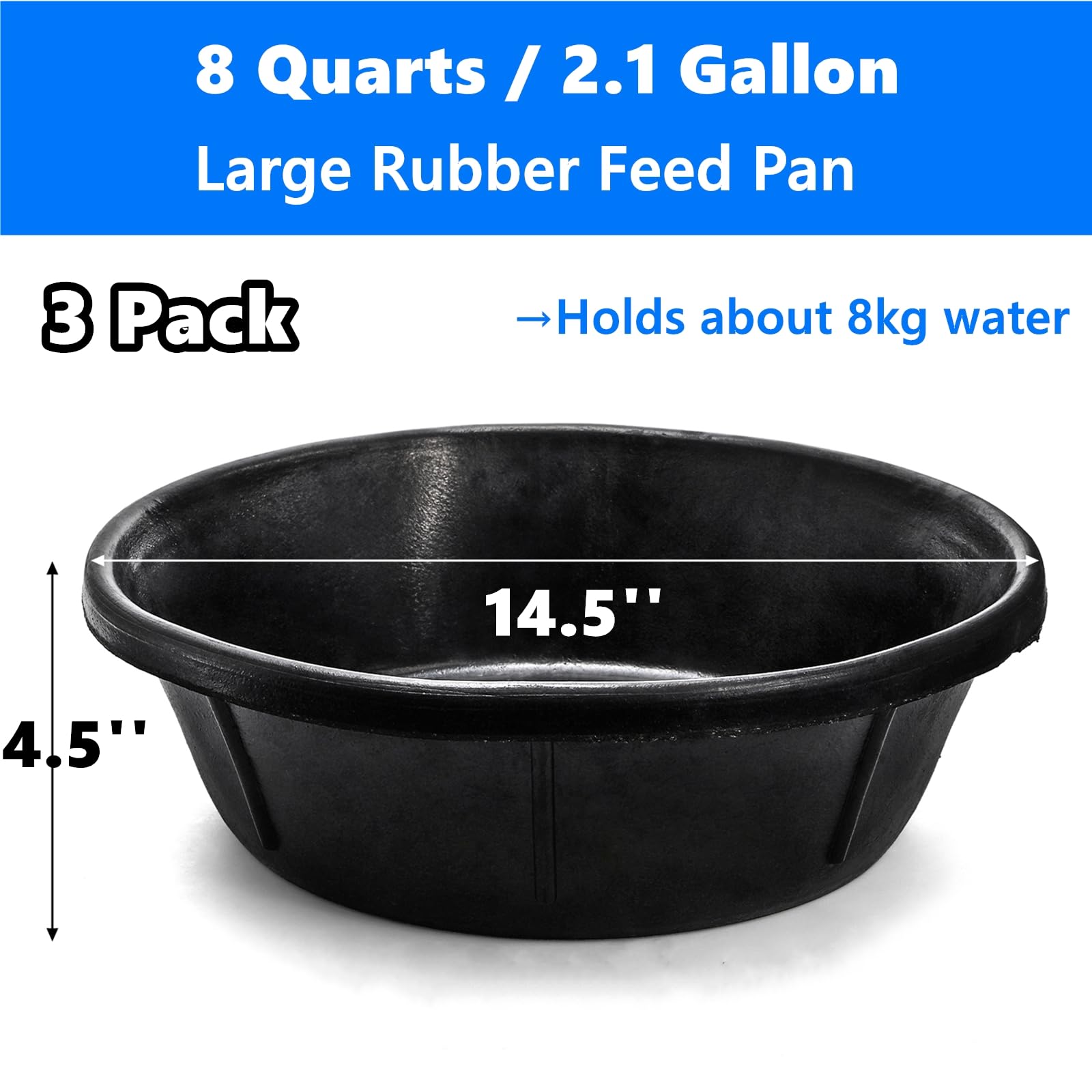 Cididu 8-quart horse feed bucket ideal for large portions