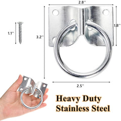 Cididu cross tie ring installation with screws ready for sturdy wall mounting