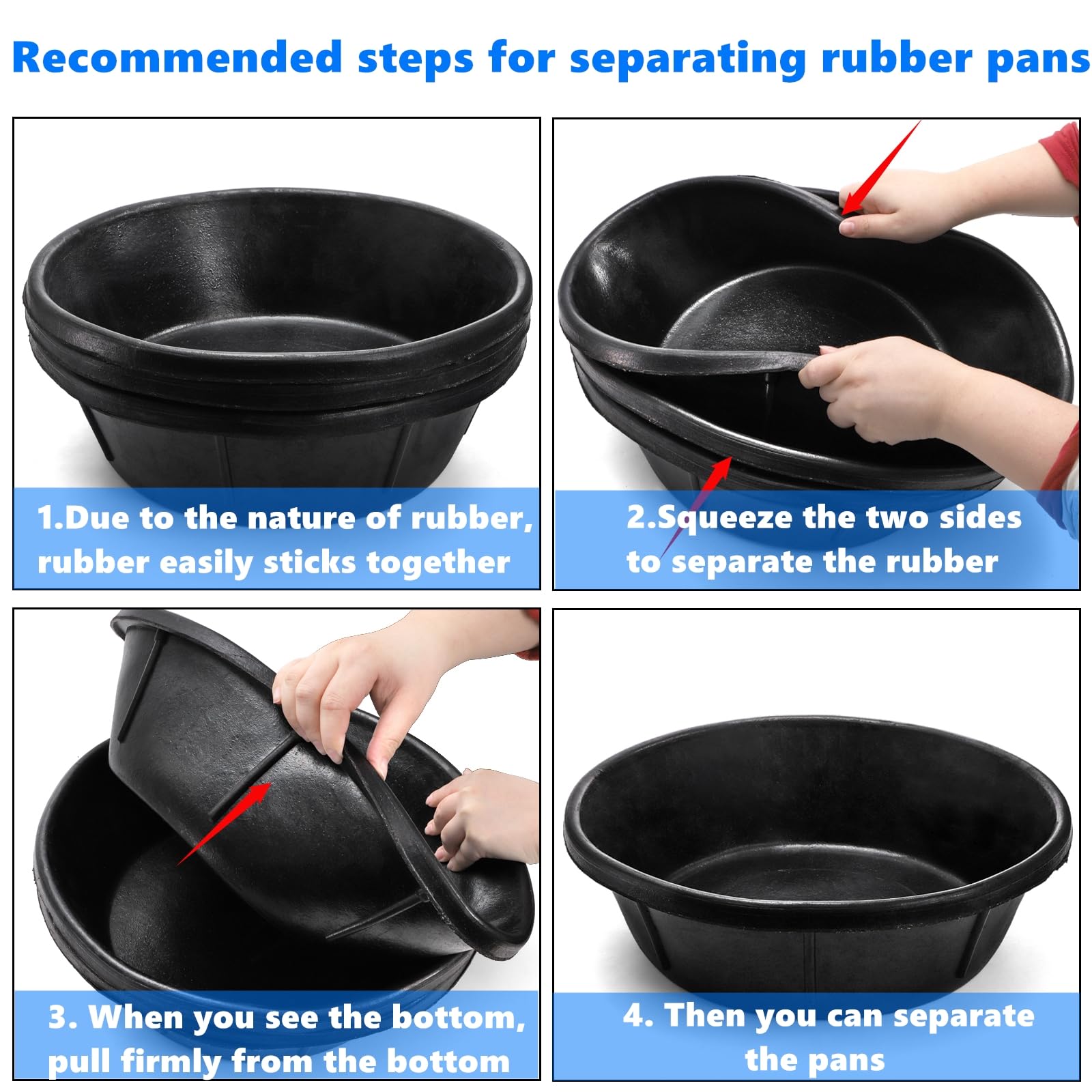 Cididu large 14.5 inch pan reduces spills