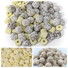 CIELONI filter media ceramic rings close-up for porous filtration and clarity