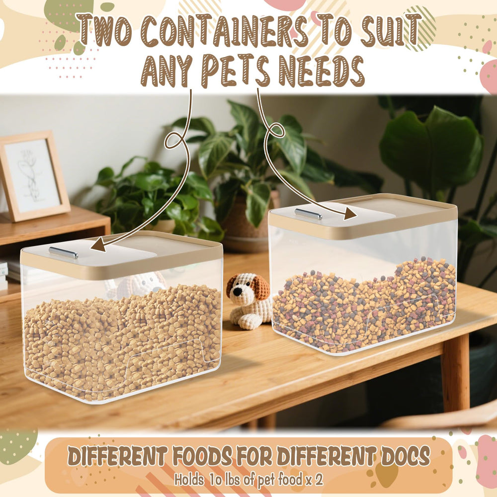 CIEOVO durable plastic dog-cat-bird food container for long lasting use.