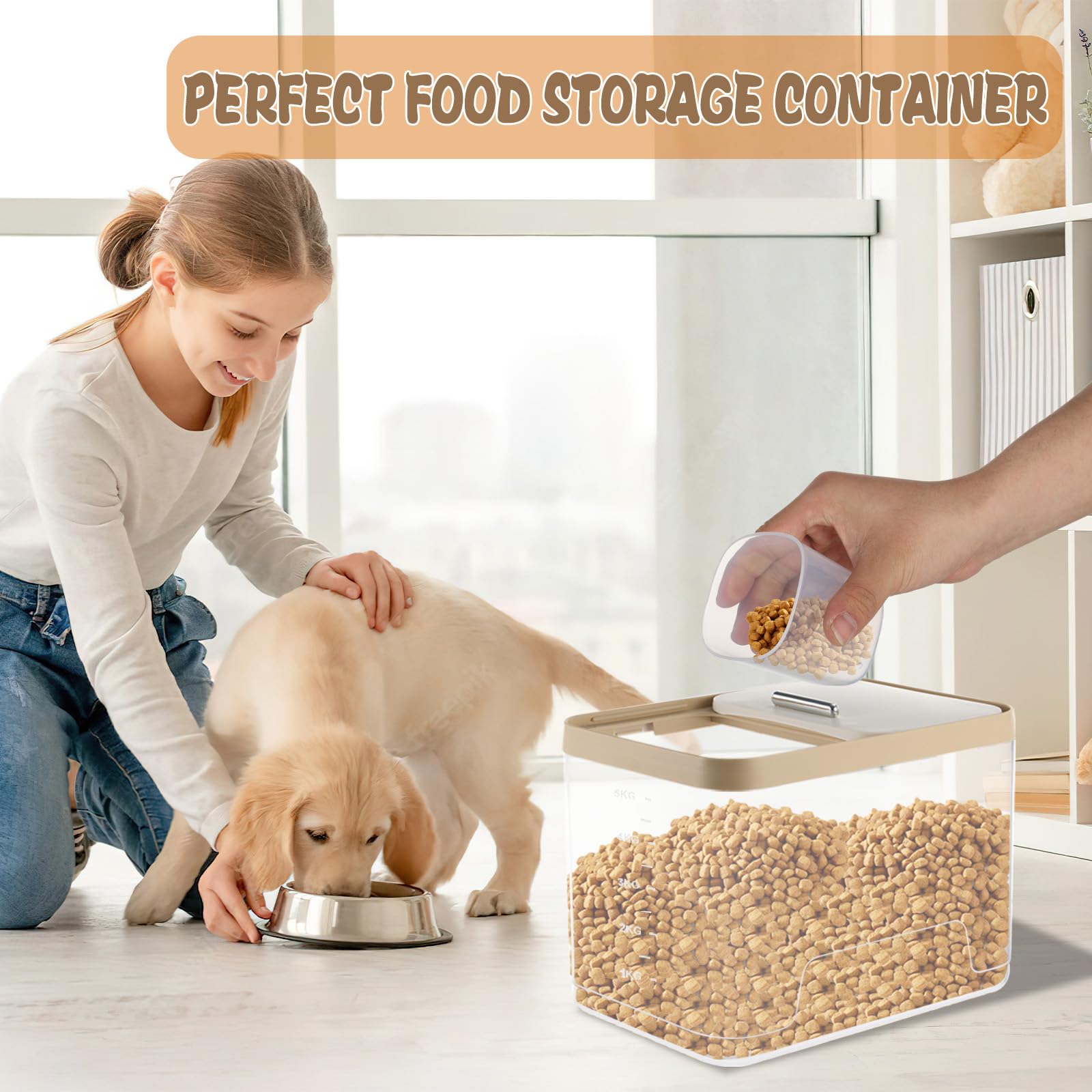 CIEOVO wide-opening lid design simplifies daily cleaning and scooping.