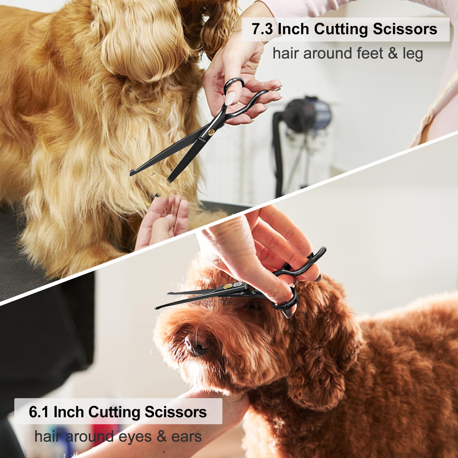 CIICII dog grooming comb for detangling during sessions
