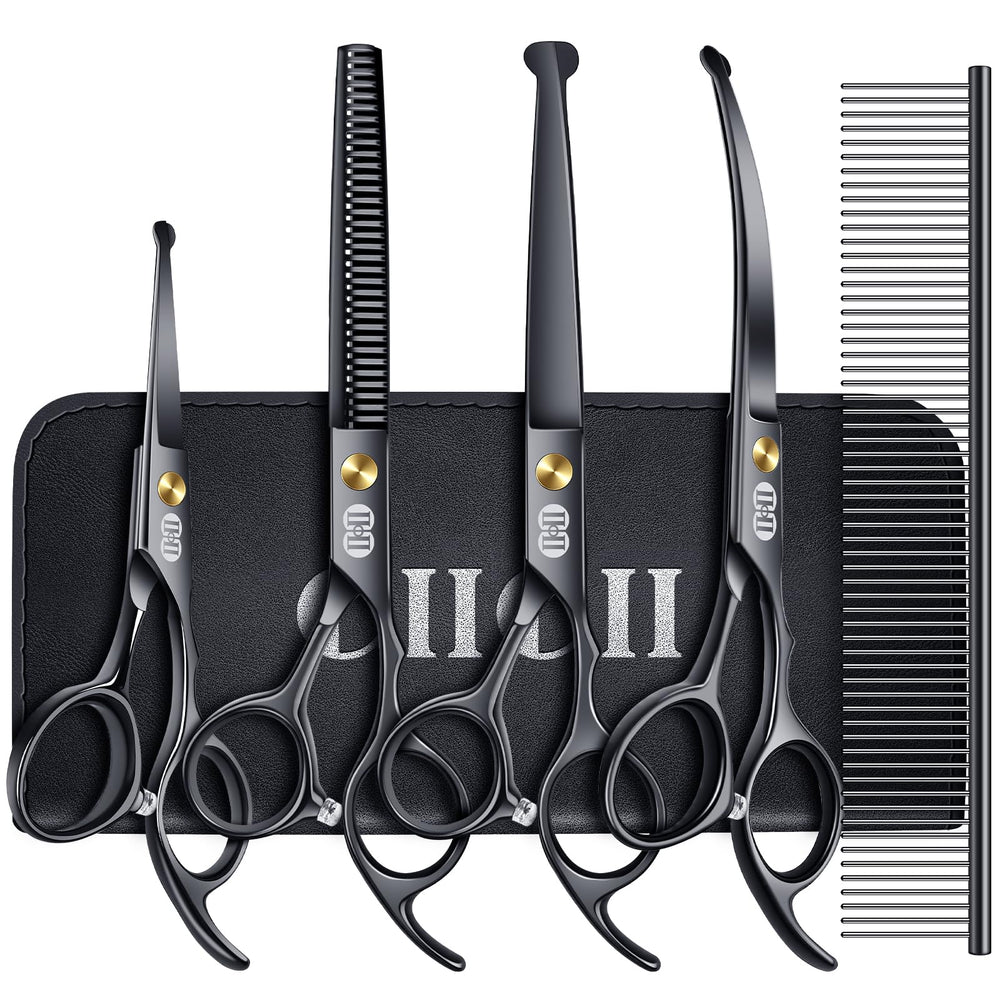 CIICII dog grooming scissors set: ergonomic grip for comfortable home grooming