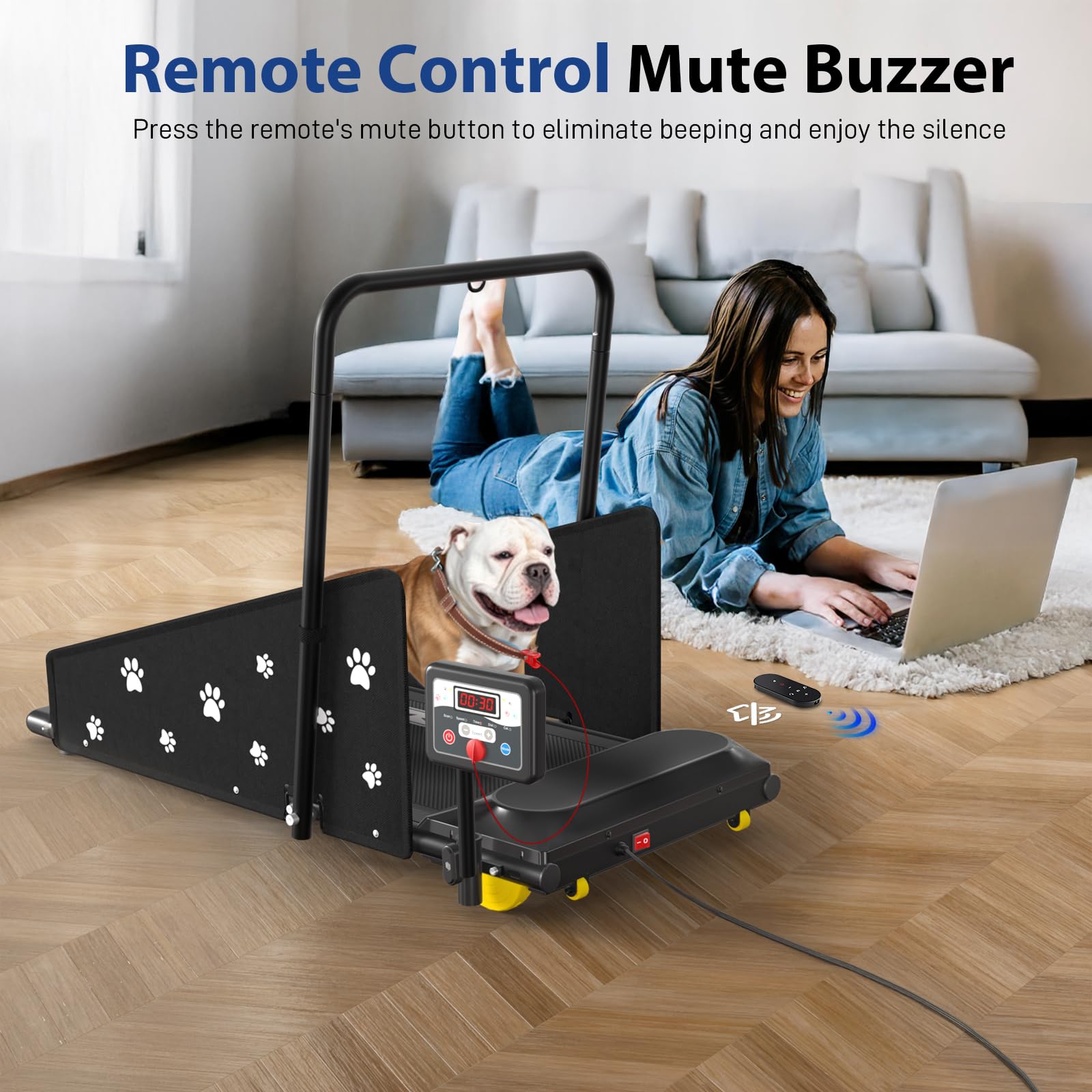 CIIHI C dog treadmill low-noise operation supports calm runs.