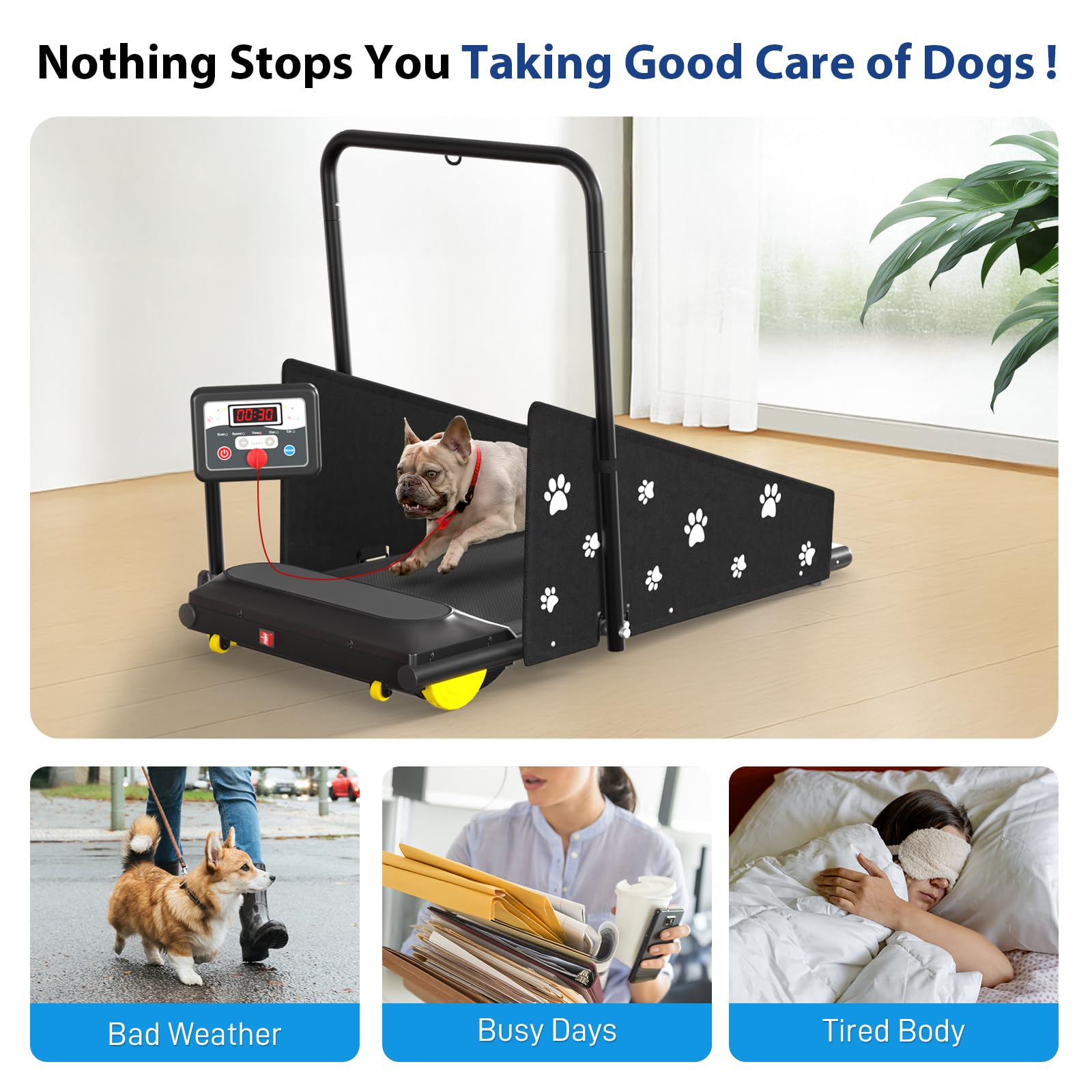 CIIHI C dog treadmill remote control for on-the-go adjustments.
