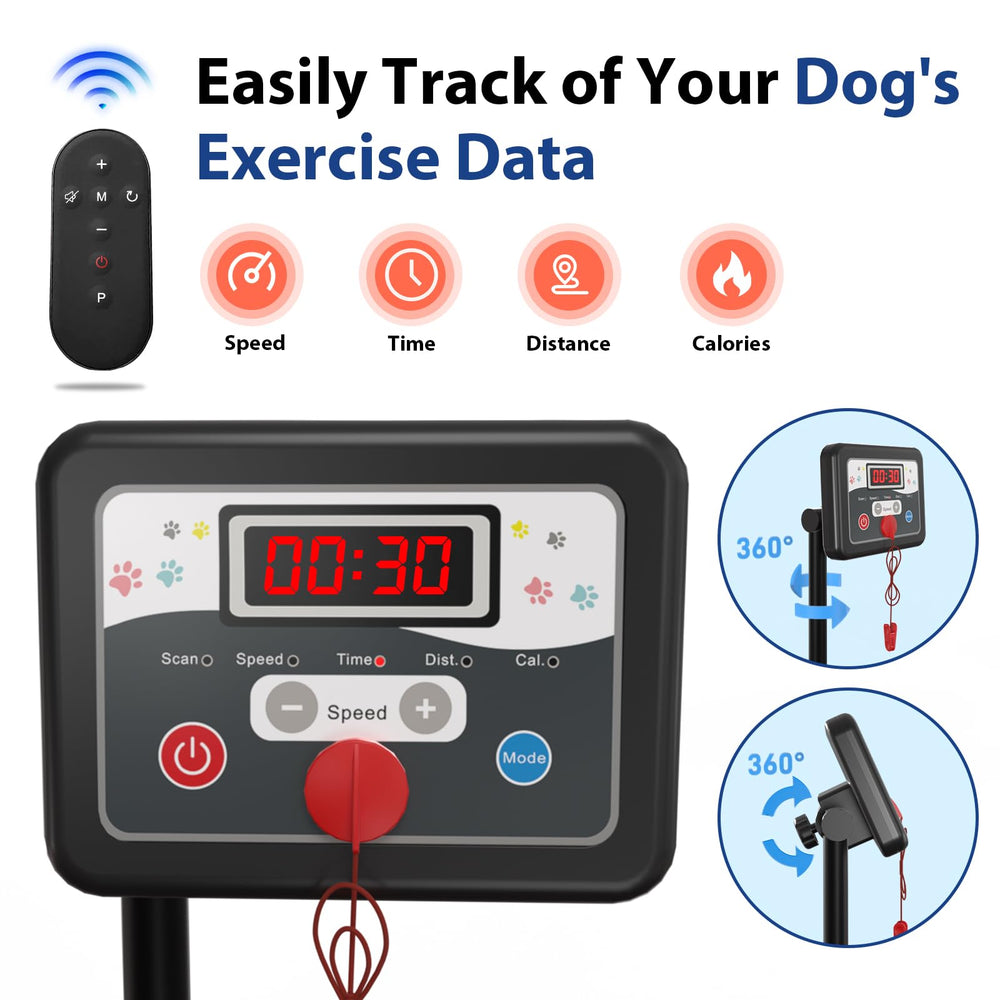 CIIHI C dog treadmill rotatable display enables flexible monitoring.