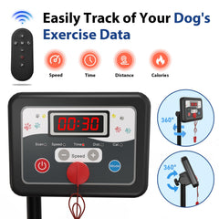 CIIHI C dog treadmill rotatable display enables flexible monitoring.