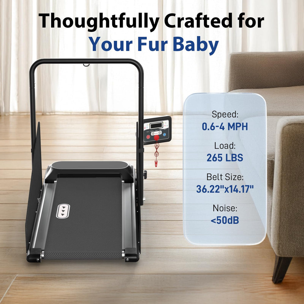 CIIHI C dog treadmill wheels make moving easy.