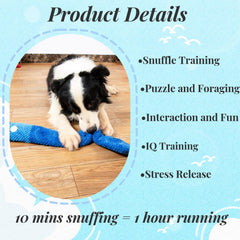 CIIVURR blue rabbit durable stitching detail for long-lasting chew