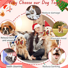 CIIVURR Christmas toy crinkle antler for dental-friendly play.