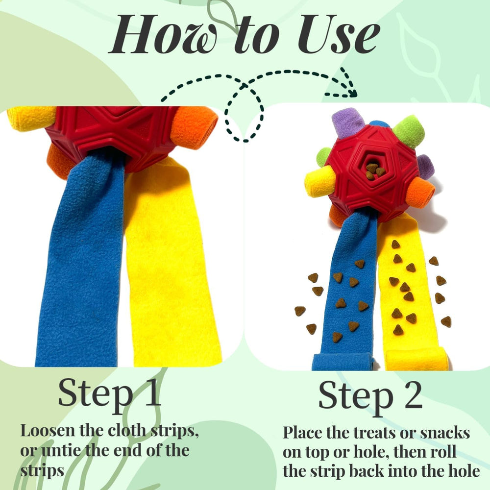 CIIVURR Snuffle Ball durability detail indicating long-lasting play for dogs.