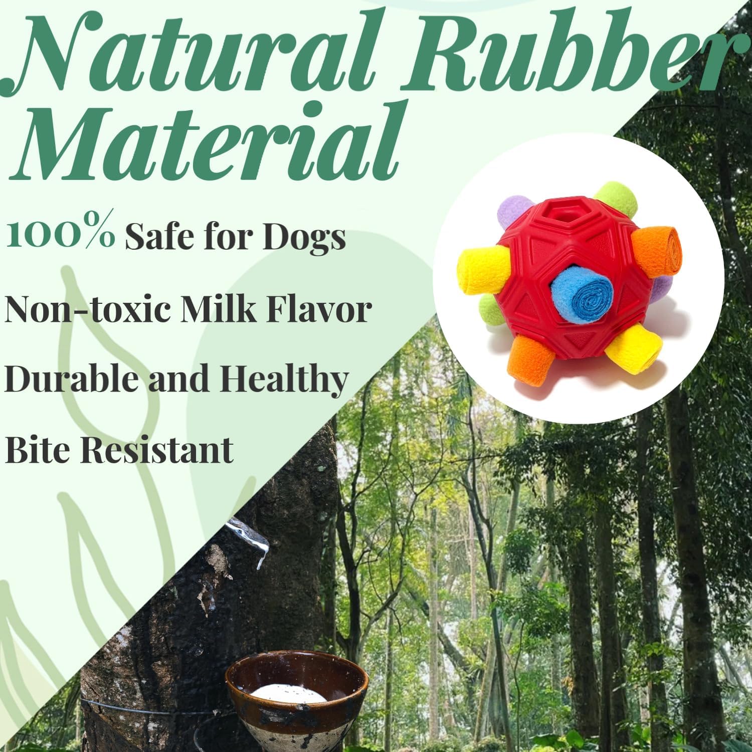 CIIVURR Snuffle Ball side view emphasizing durable design for lasting chew sessions.