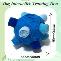 CIIVURR Snuffle Ball-roll-play captures rolling action during dog-friendly challenge.