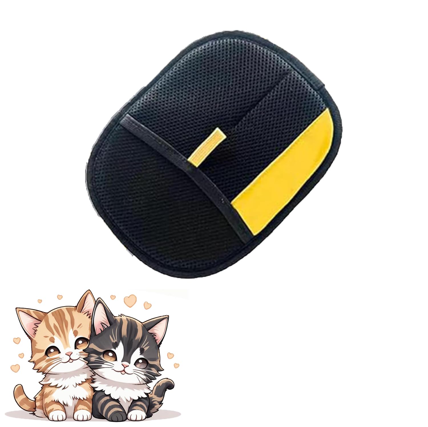 CILECROCOO Pet Hair Removal Glove close-up showing hair attraction for quick cleanups